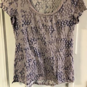 Jennifer Lopez Purple Snake Skin Tshirt Size M